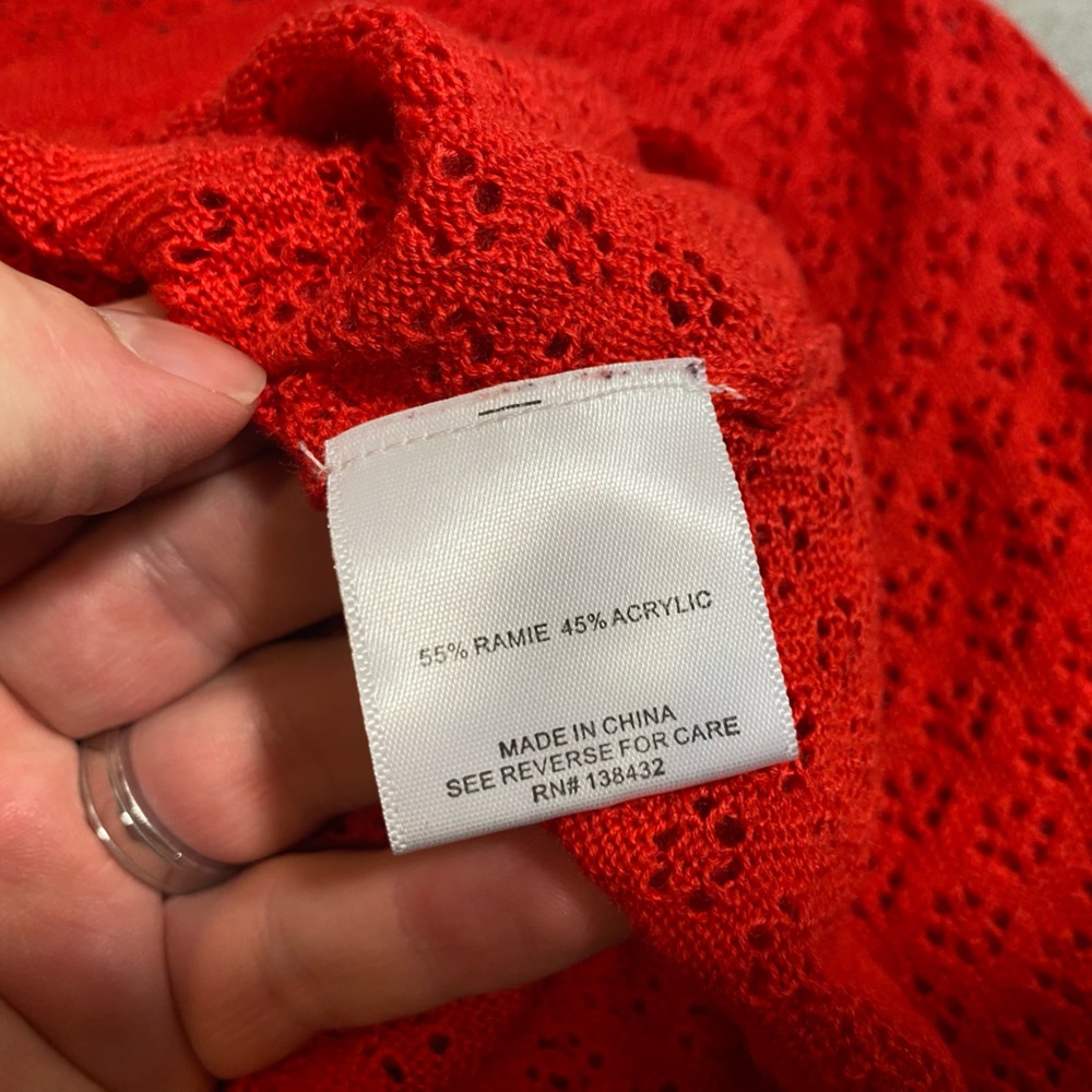 Anthropologie Modcloth Pointelle Taken Long Sleeve Top - Picture 8 of 8
